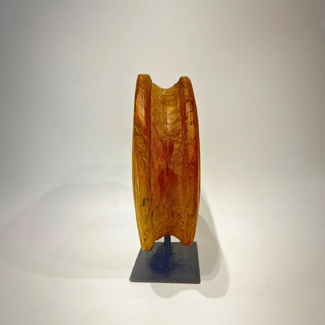 Chakradhara Wooden Wheel on Iron Stand