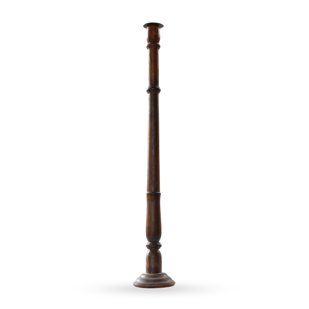 Dharohar wooden candle stand tall decorative candle holder for modern home decor