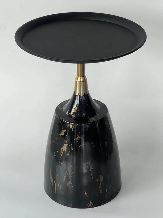 Morena Marbling Finish Metal Tea Table
