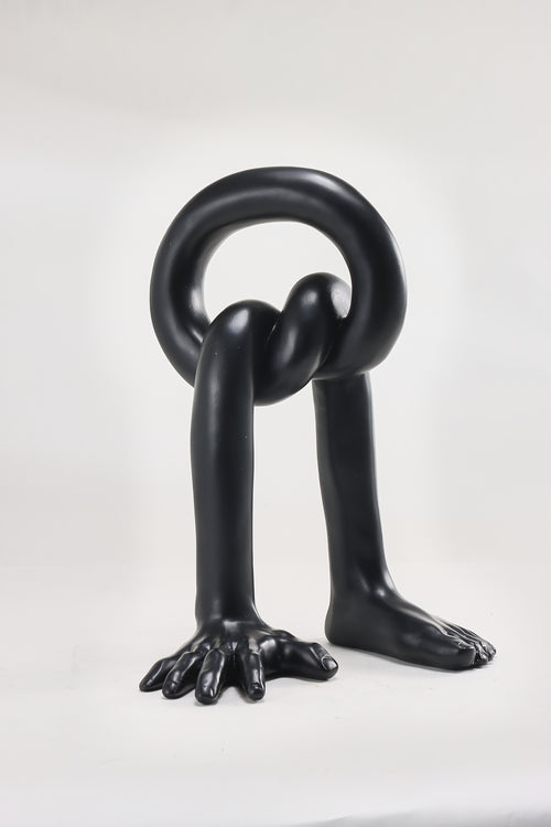 Hand Knoted Ben Abstract Sculpture