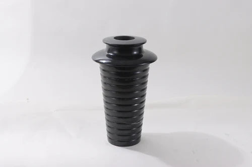 Helical Black Vase Marble