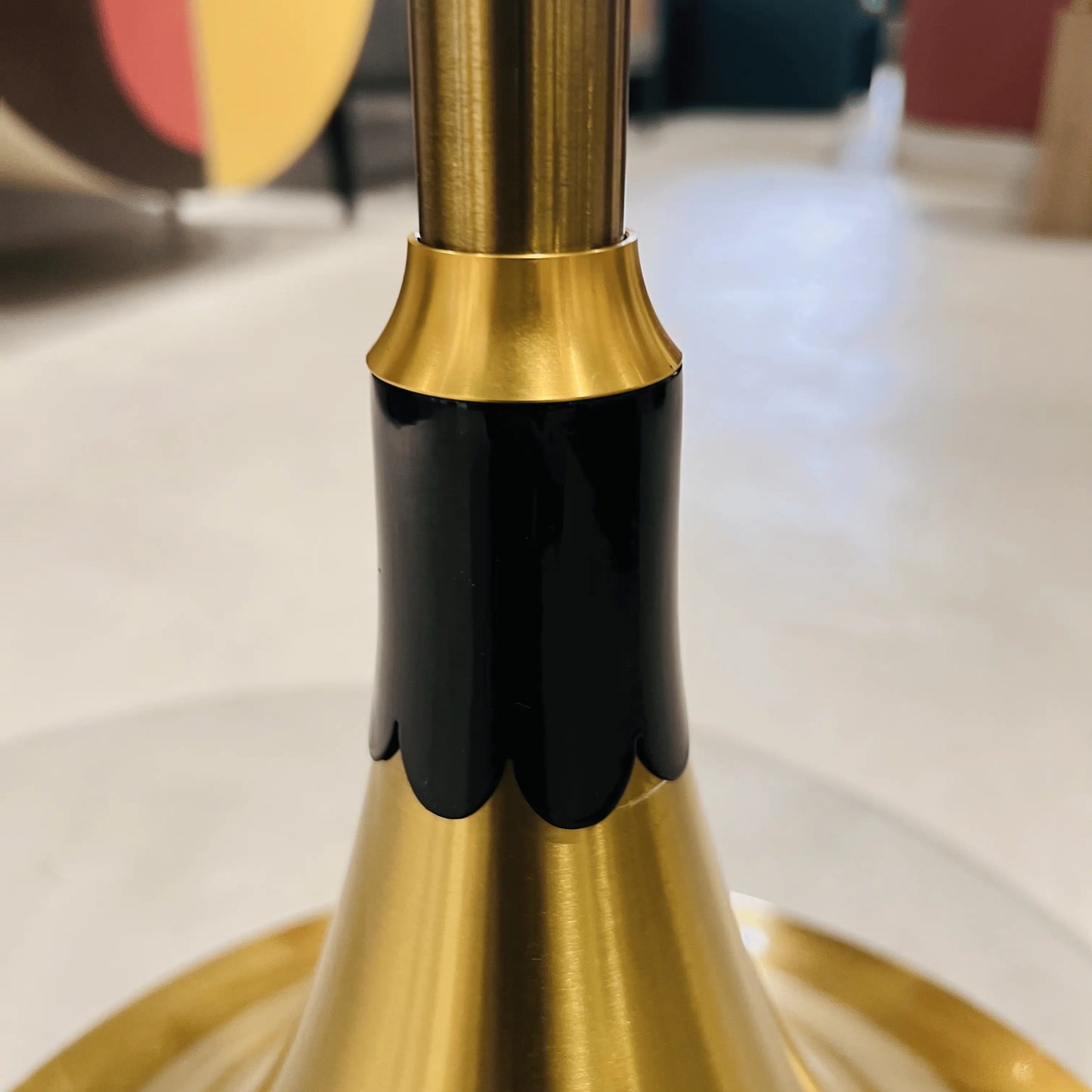 Concetta Glass and Metal Tea Table