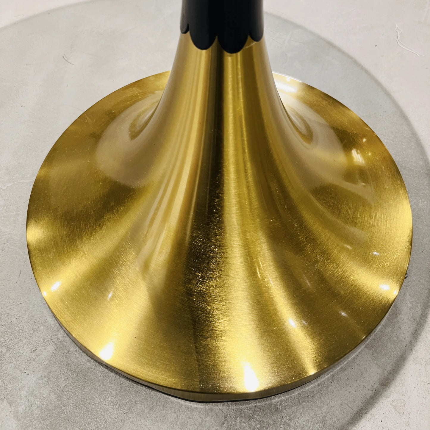 Concetta Glass and Metal Tea Table