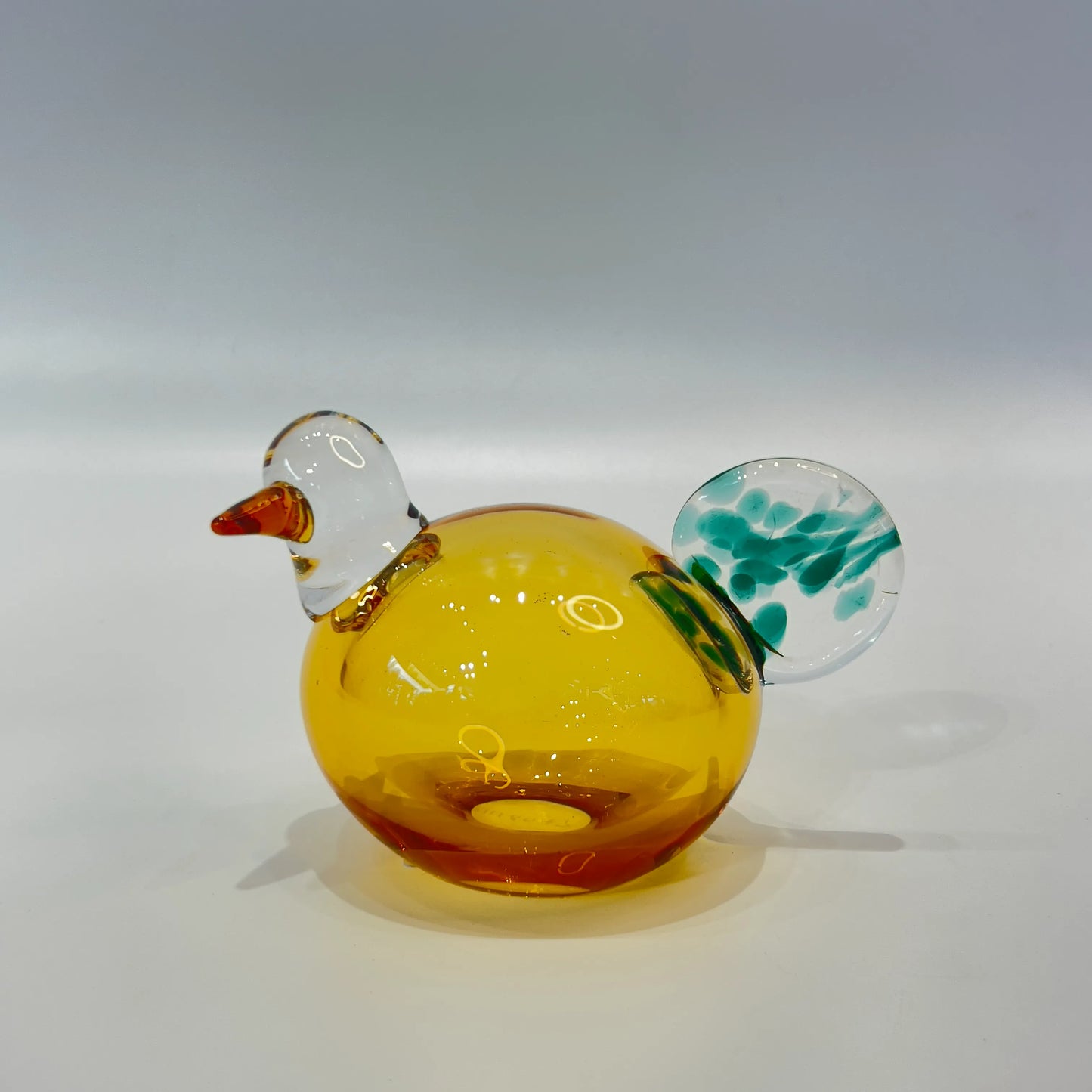 Amber Glass Chanting Nesting Bird