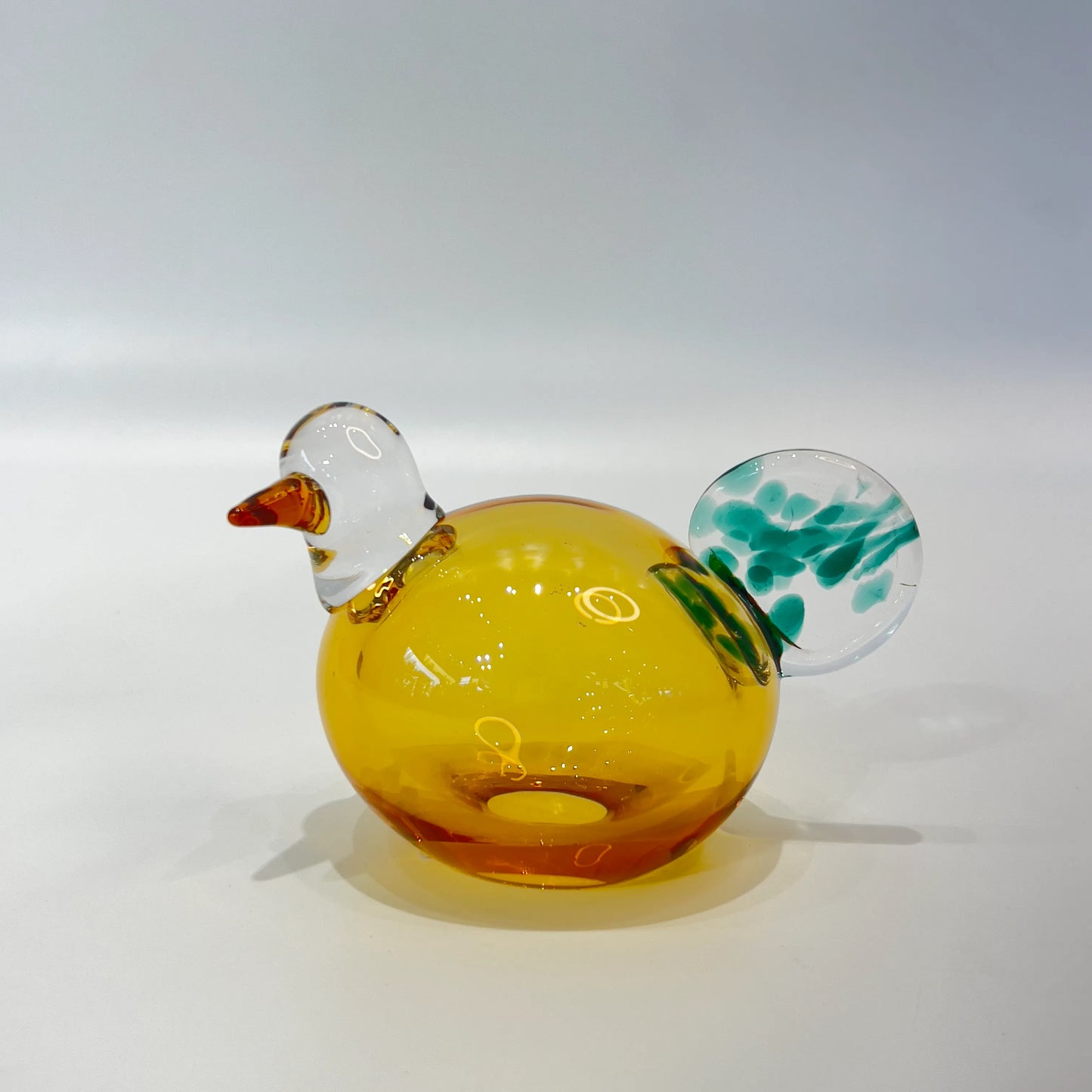 Amber Glass Chanting Nesting Bird