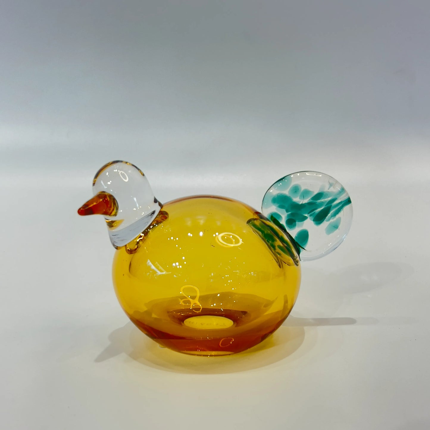 Amber Glass Chanting Nesting Bird