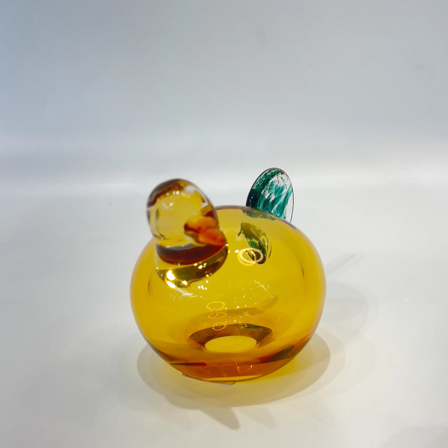 Amber Glass Chanting Nesting Bird