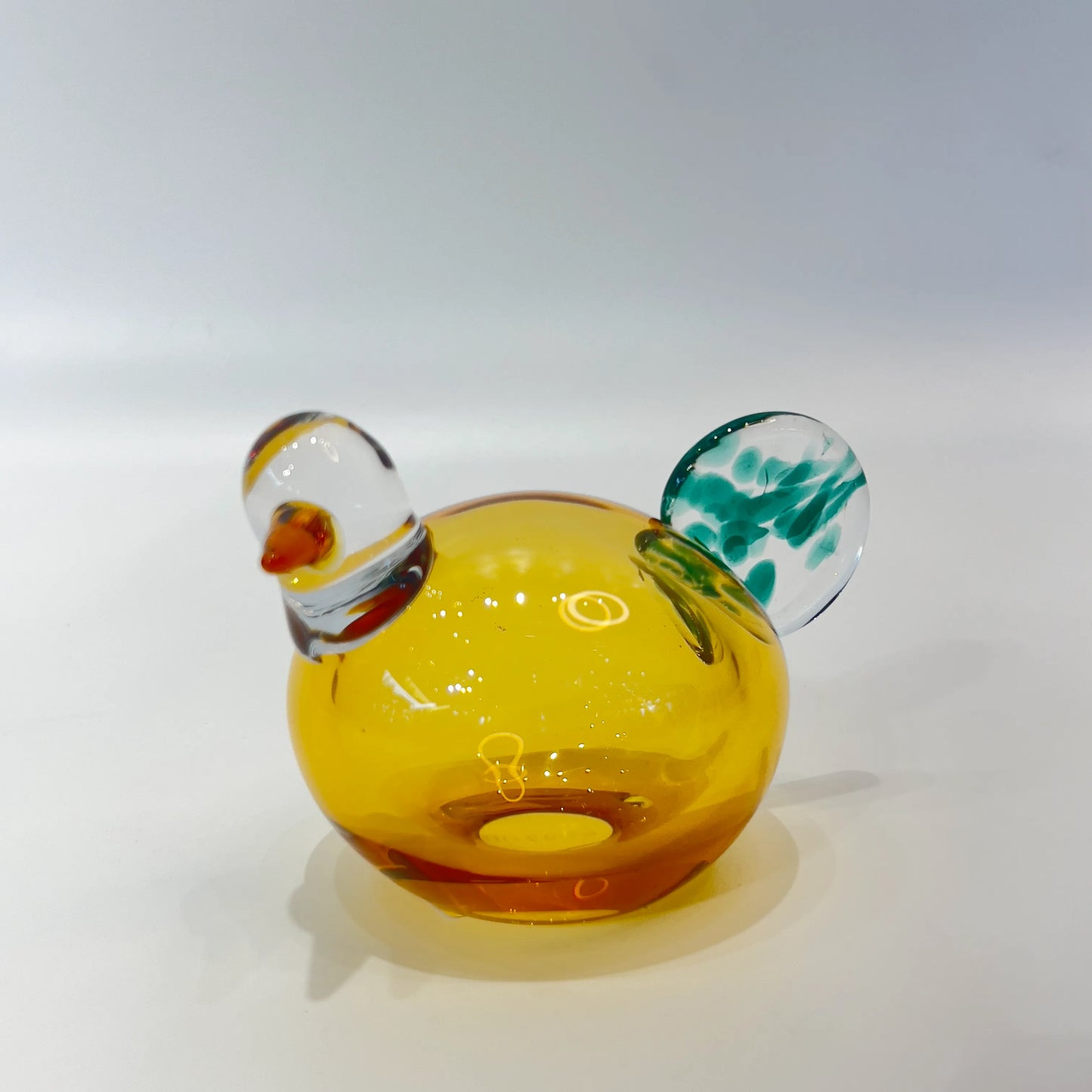 Amber Glass Chanting Nesting Bird