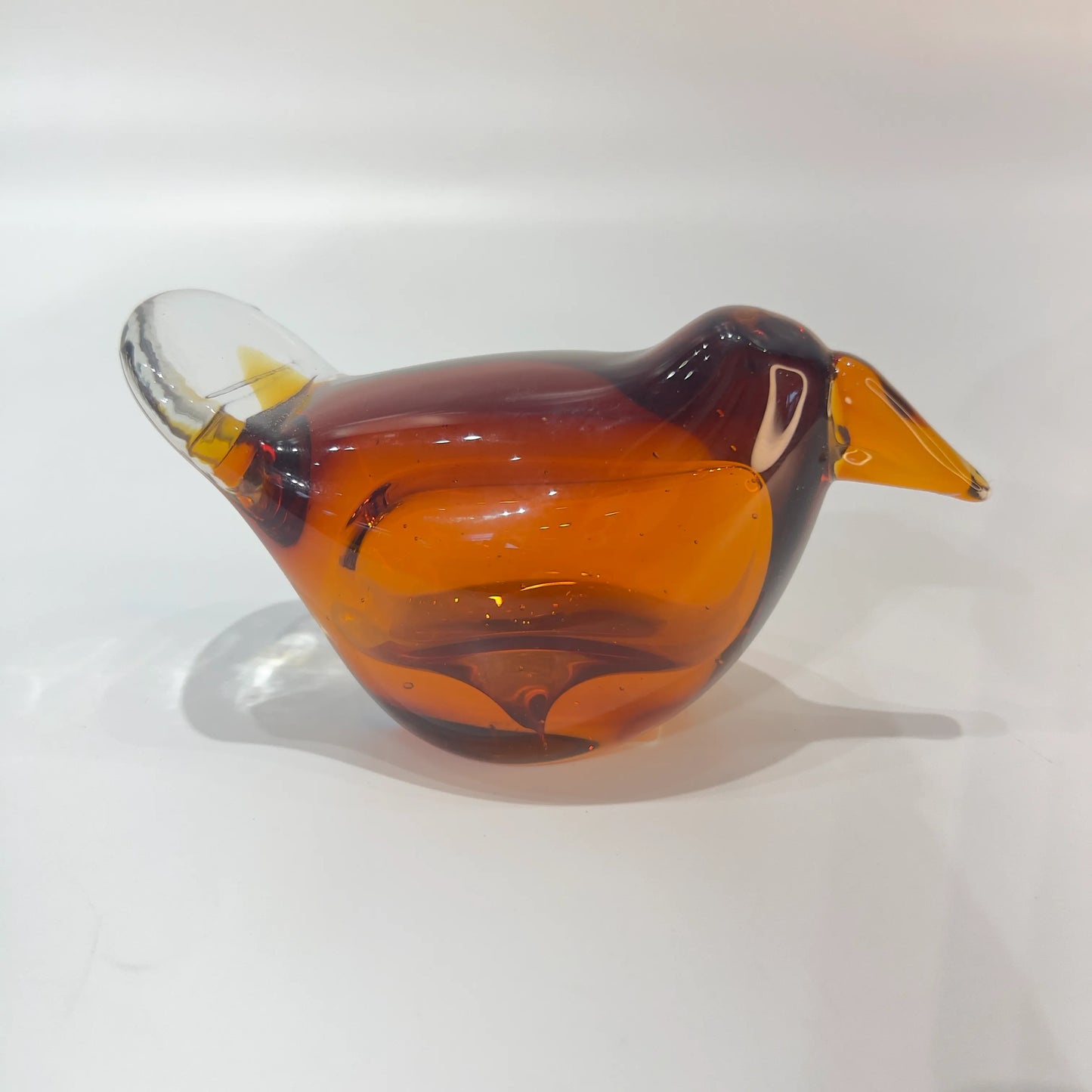 Bird Sparrow Glass Sculpture