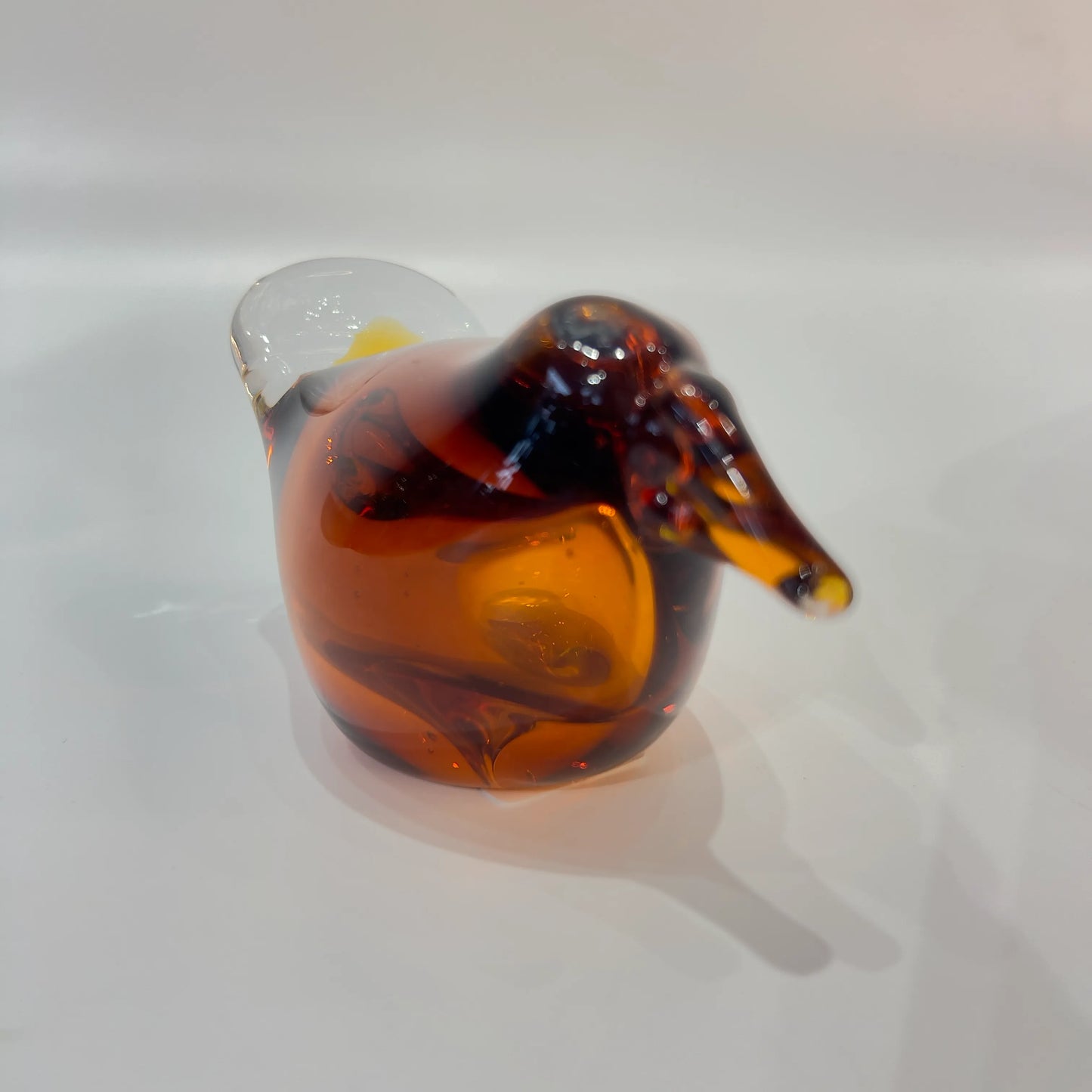 Bird Sparrow Glass Sculpture