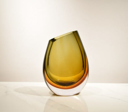 Kai Amber Glass Vase