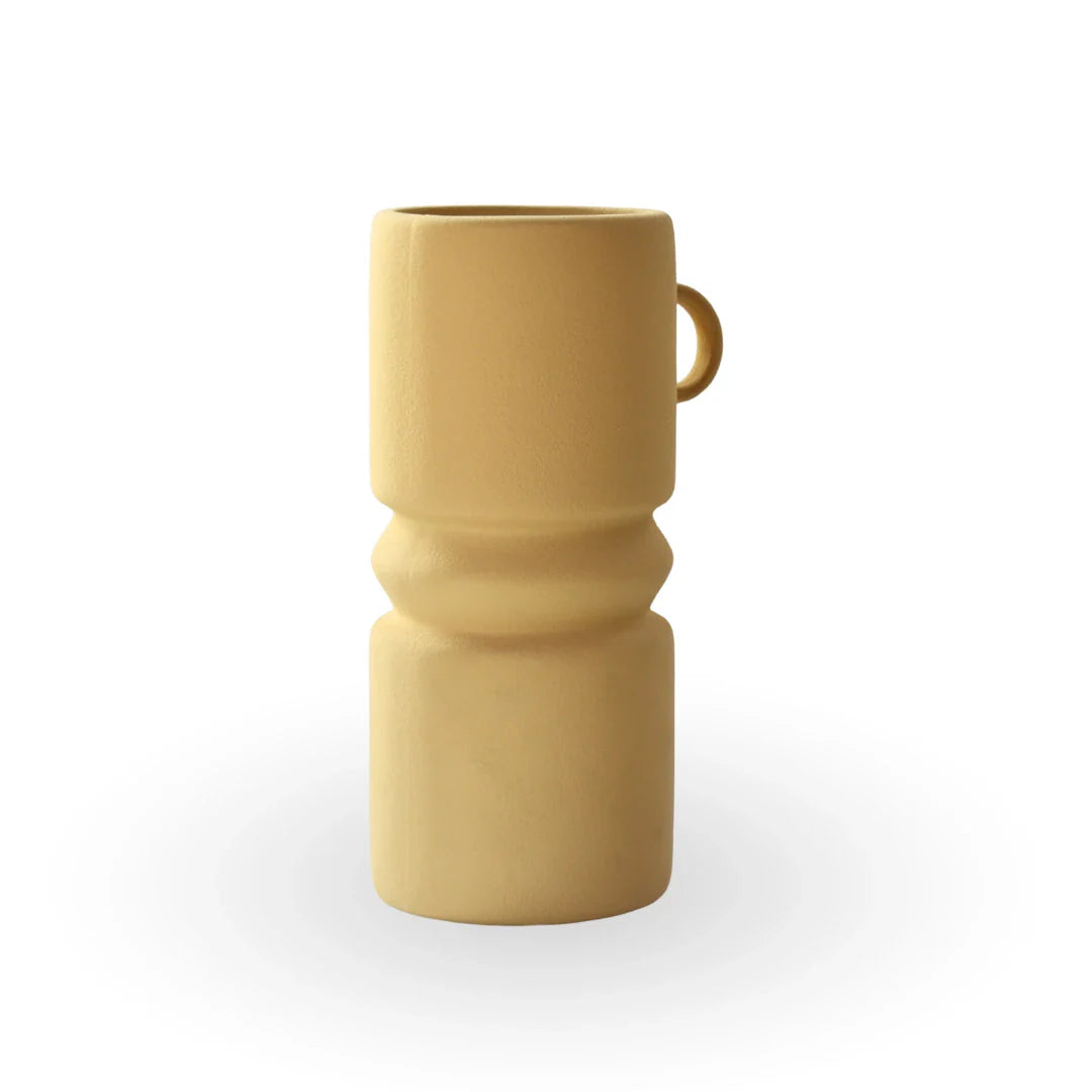 Ochre dust decorative vase ceramic modern vase for contemporary home decor