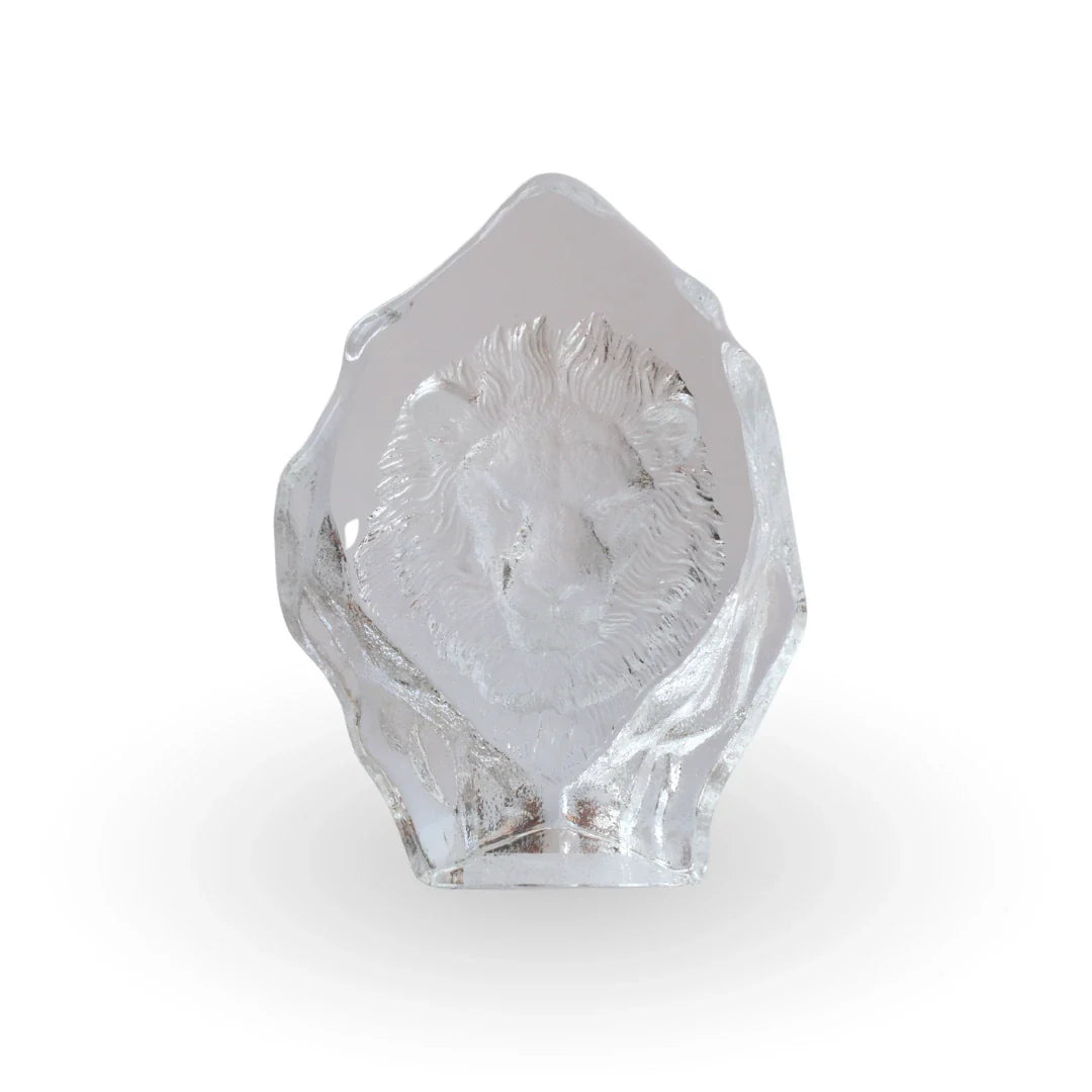 Royal crest lion crystal luxury table decor for modern home decor