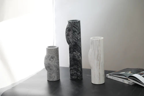 Terrinca Black Vase Marble
