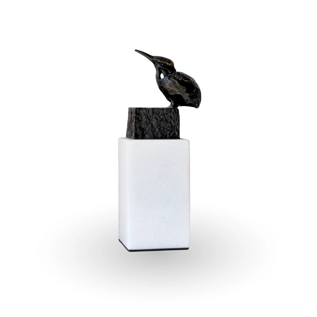The sparrow tale large metal marble luxury table decor for modern home decor