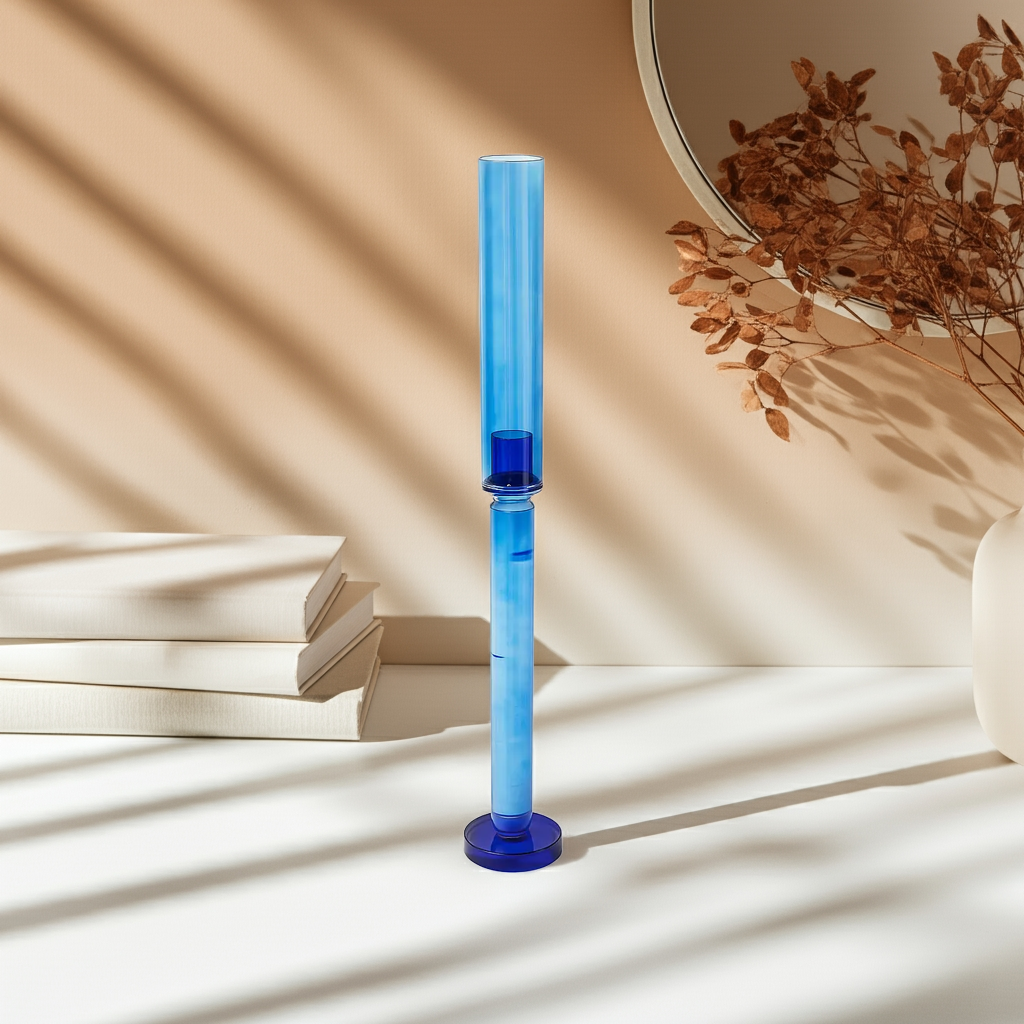 Olli Blue Candle Holder Large