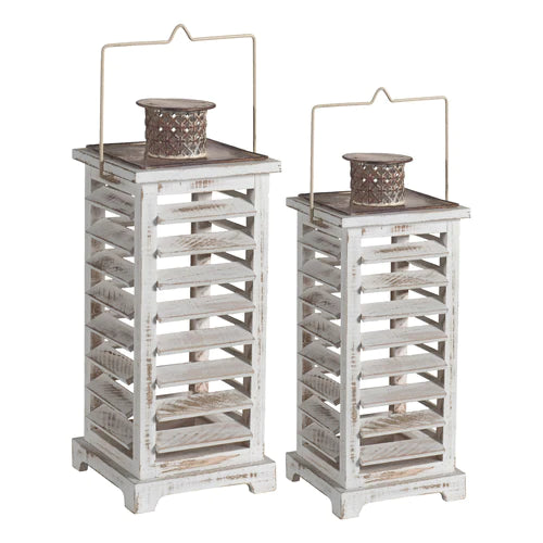 Lumos Rustic Garden Lantern Set of 2
