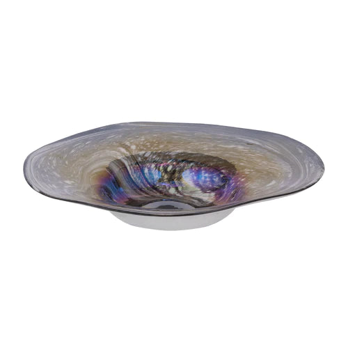 Wirbel Iridescent Glass Decorative Bowl