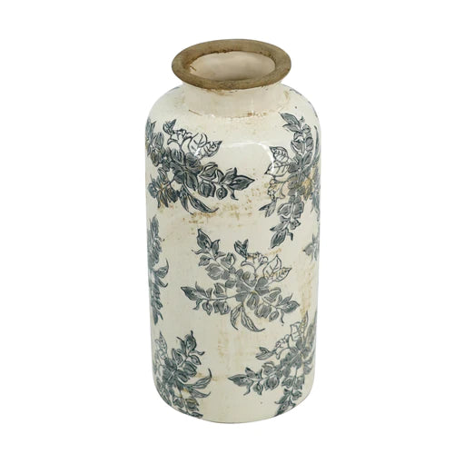 Zentra Floral Motif Vase