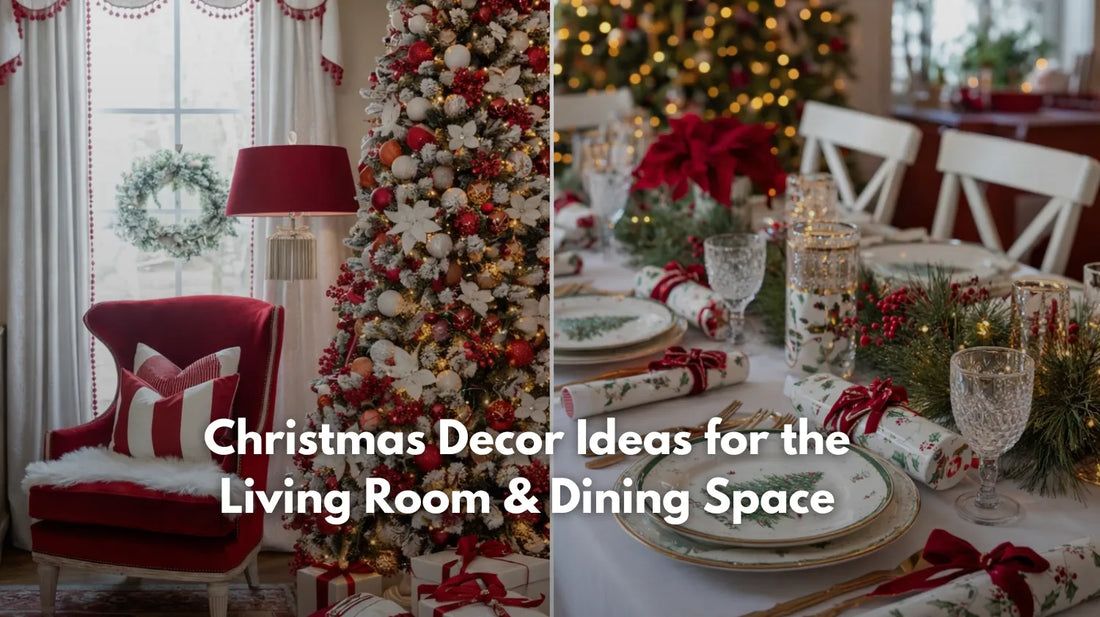 Christmas Decor Ideas for the Living Room & Dining Space