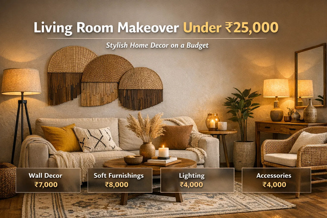 Living Room Makeover Under ₹25,000