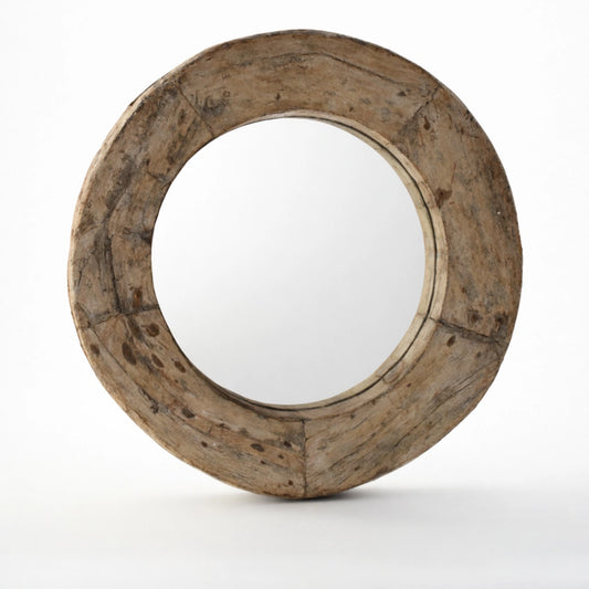 Adarsha wooden round mirror carved wall mirror decor for modern interiors