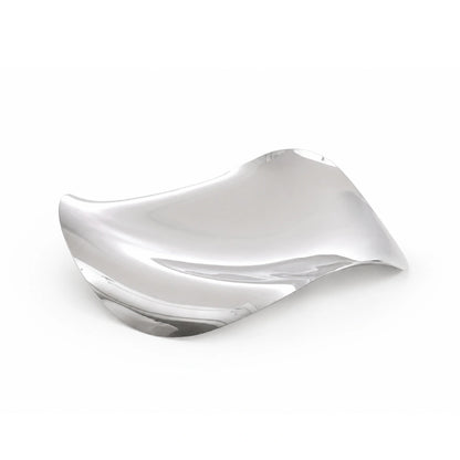 Aero wave fluid tray modern sculptural decorative tray for contemporary home interiors