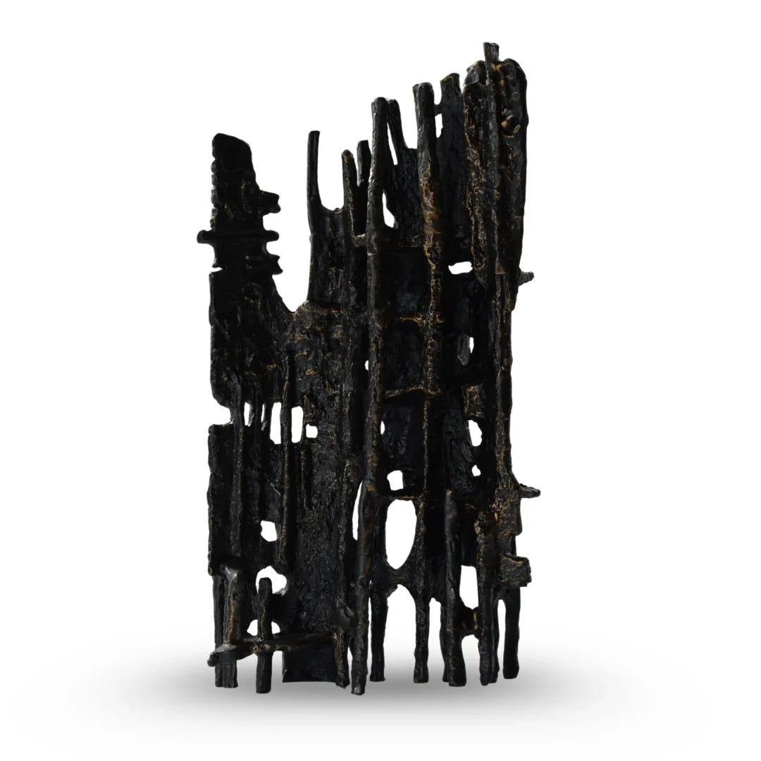 Anthora black metal sculpture table top decor for modern home decor interiors