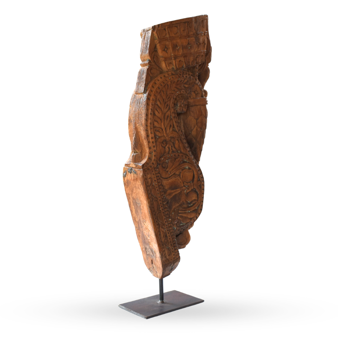 Aranyak wooden carved wall bracket decorative wall decor for modern interiors