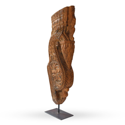 Aranyak wooden carved wall bracket decorative wall decor for modern interiors