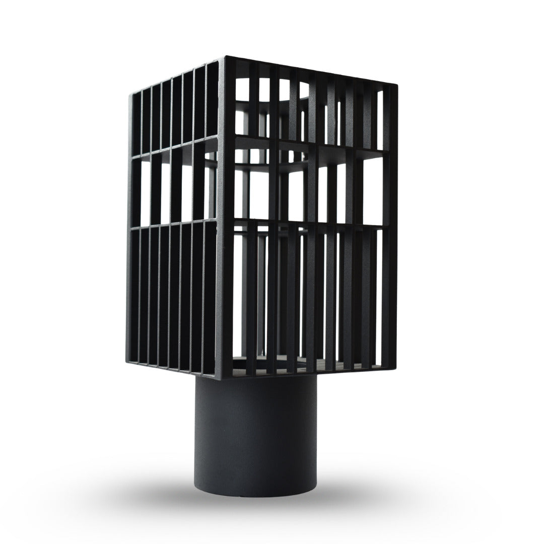 Astra cage vase large black metal decorative vase for modern home decor styling