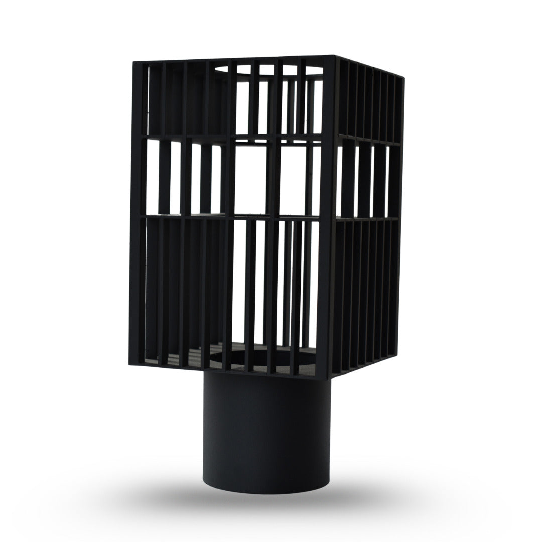 Astra cage vase small black metal decorative vase for modern home decor