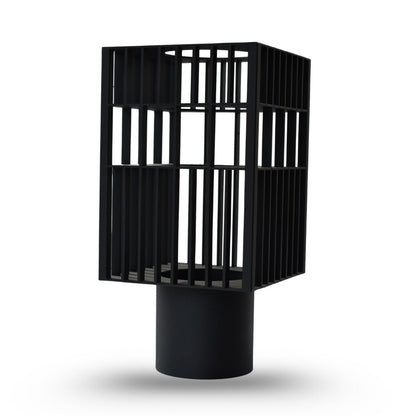 Astra cage vase small black metal decorative vase for modern home decor