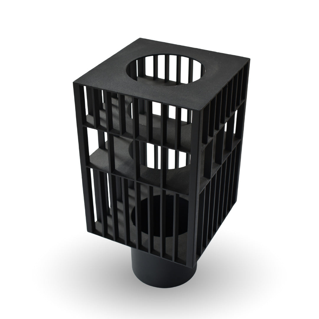 Astra cage vase small black metal decorative vase for modern home decor