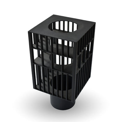 Astra cage vase small black metal decorative vase for modern home decor