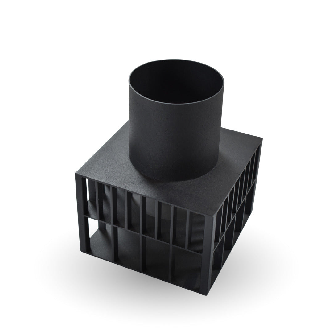 Astra cage vase small black metal decorative vase for modern home decor