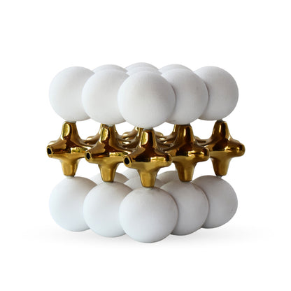 Auralis abstract sphere sculpture modern tabletop decor for contemporary interiors