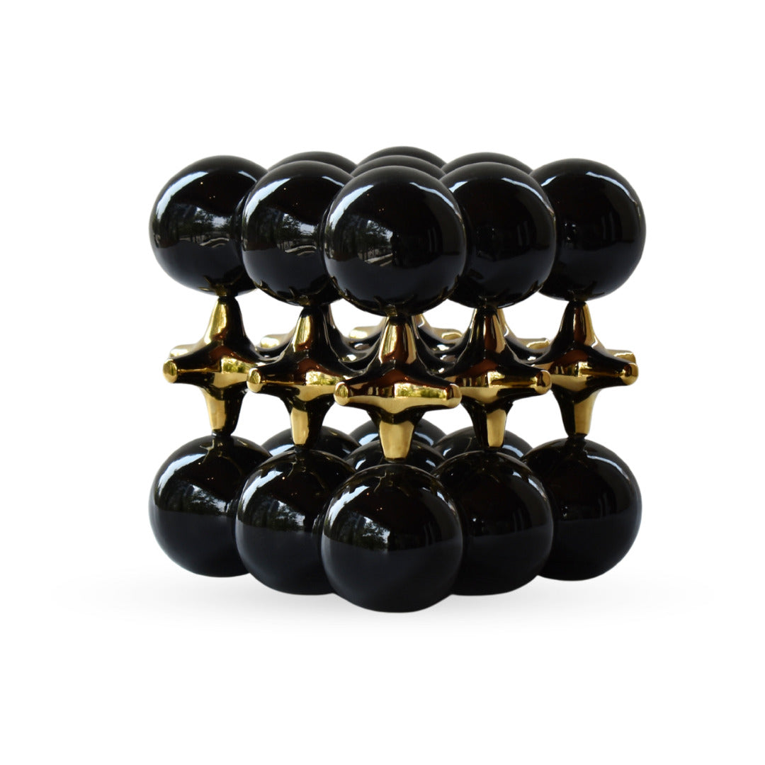 Auralis abstract sphere sculpture modern tabletop decor for contemporary interiors