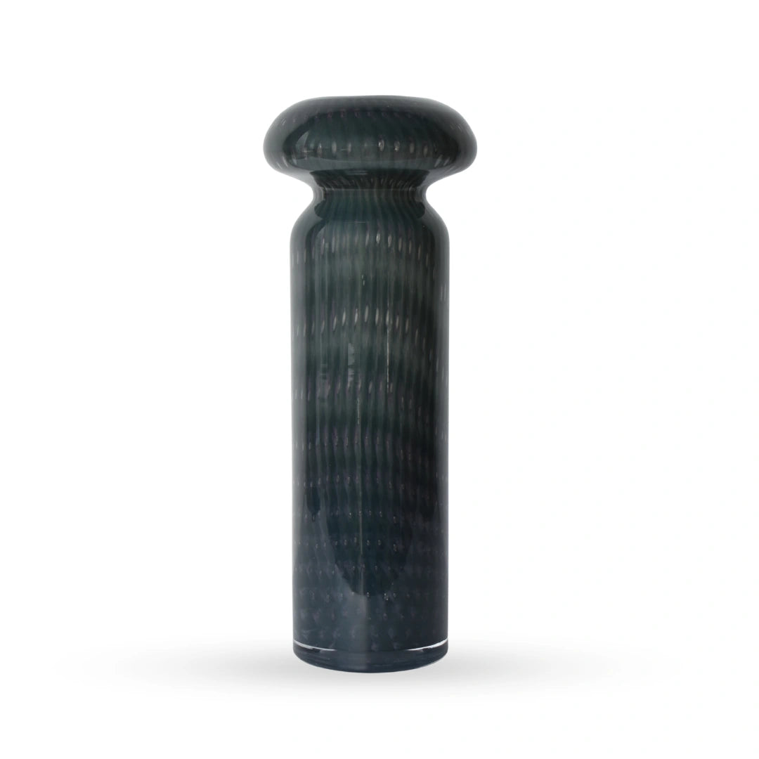 Boletus textured glass vase iridescent decorative vase for modern home interiors