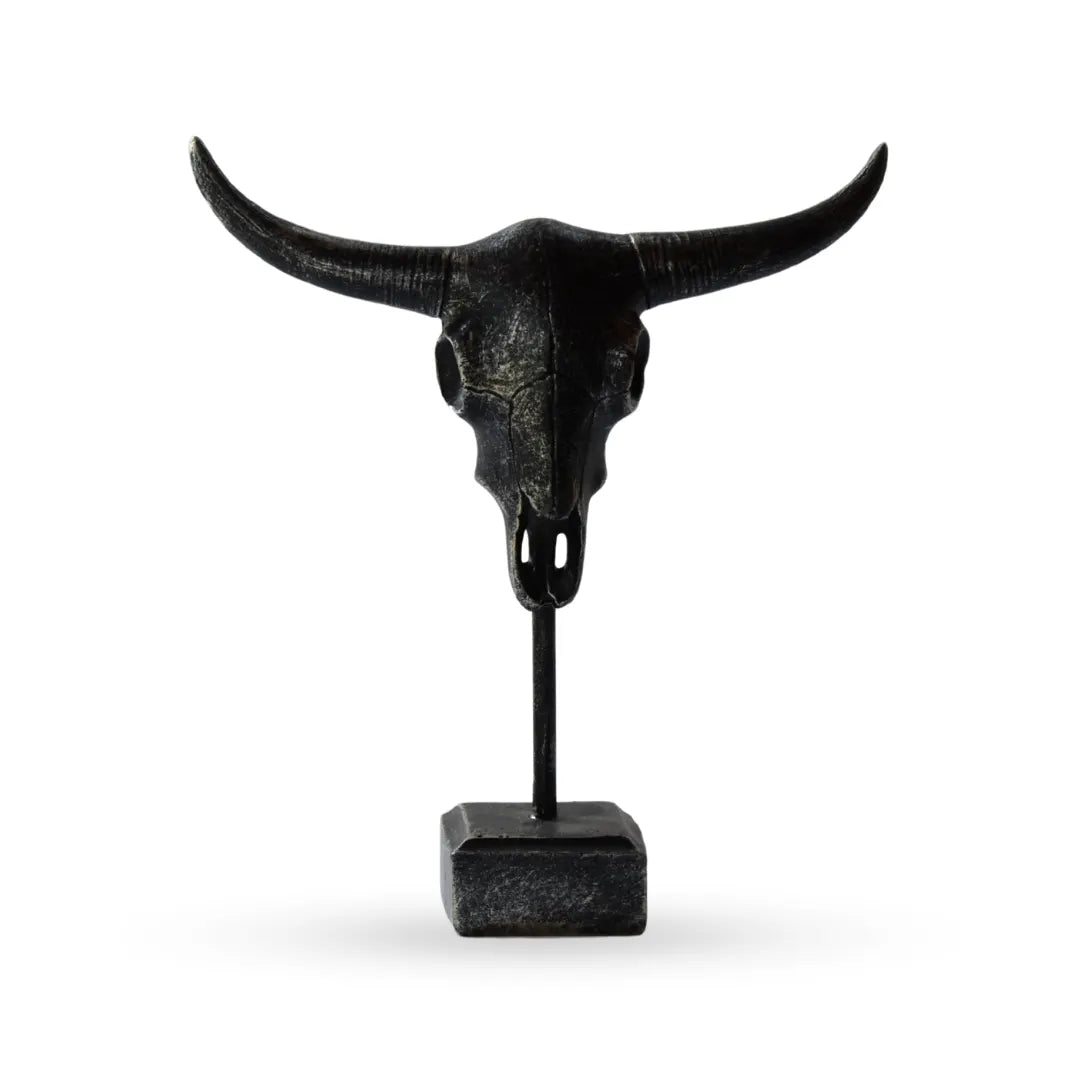Bull horn sculpture decorative animal sculpture for modern home decor