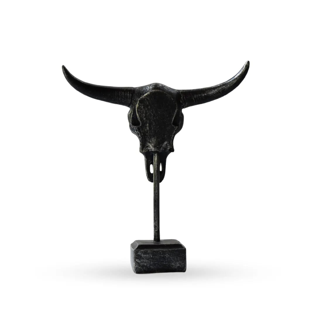 Bull horn sculpture decorative animal sculpture for modern home decor