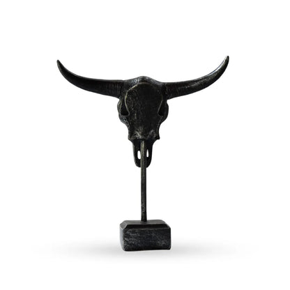 Bull horn sculpture decorative animal sculpture for modern home decor