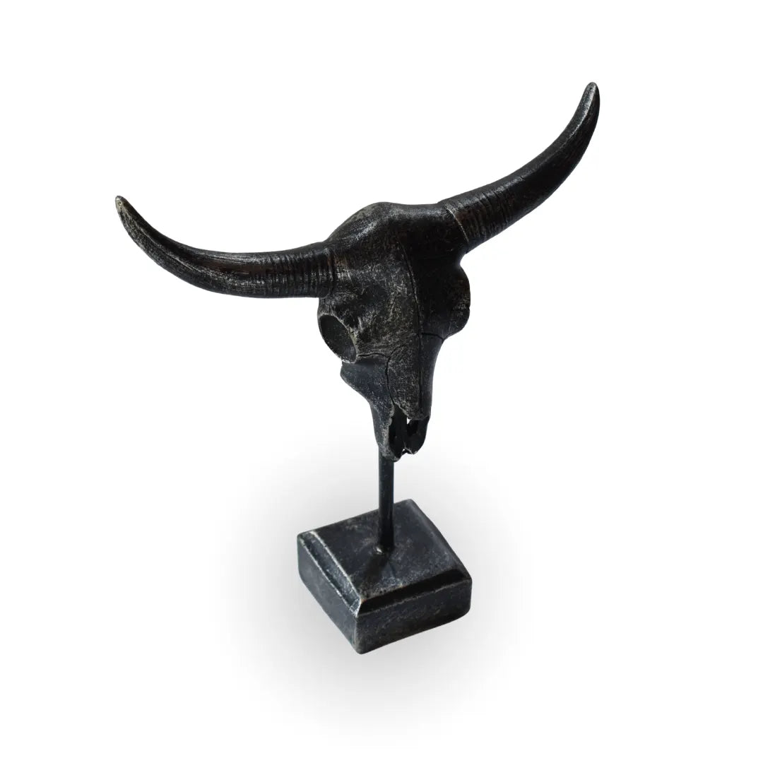 Bull horn sculpture decorative animal sculpture for modern home decor