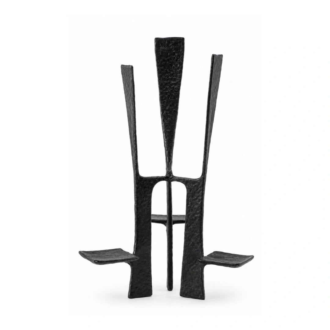 Cardinal candle holder modern metal candle holder for contemporary home interiors