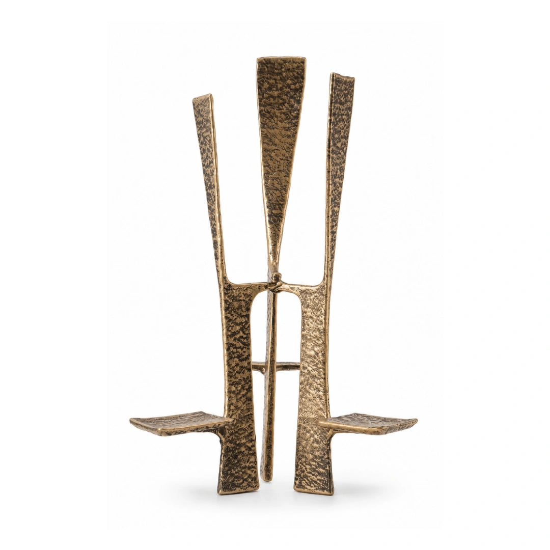 Cardinal candle holder modern metal candle holder for contemporary home interiors