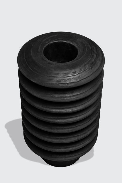 Pagoda Black Vase Set of 3