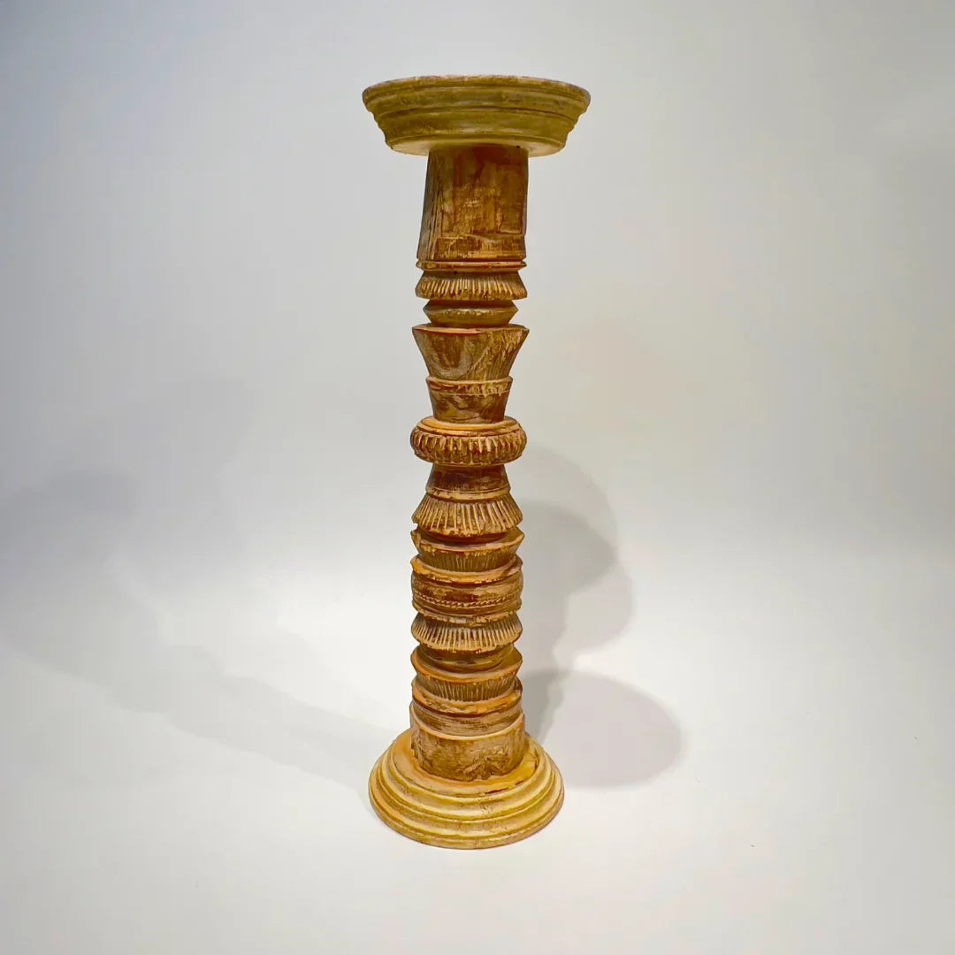 Deepstambh Wooden Candle Stand