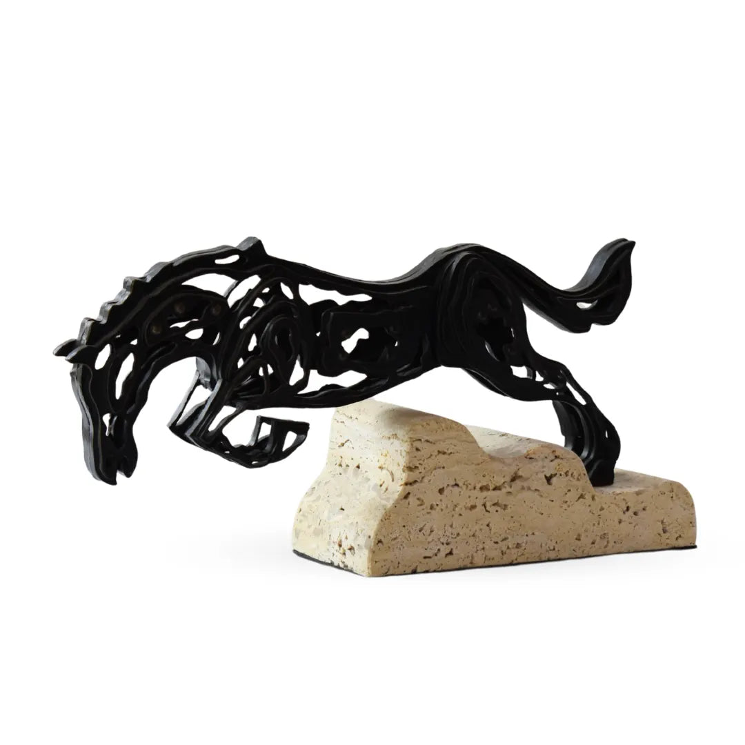 Dothraki horse sculpture abstract metal horse decor for modern home interiors