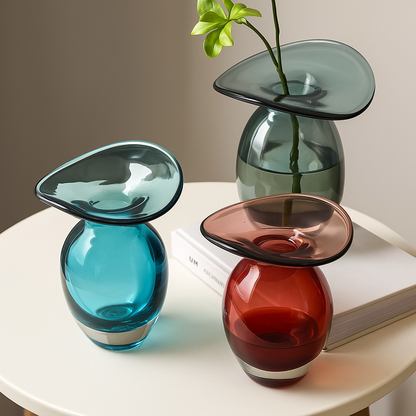 Eclipse Sculptural Glass Vase