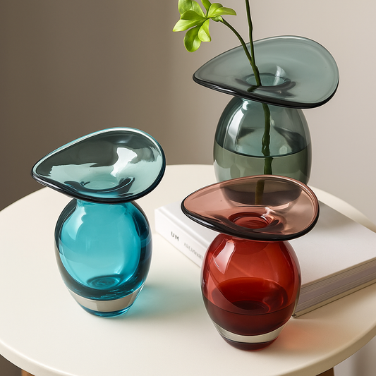 Eclipse Sculptural Glass Vase